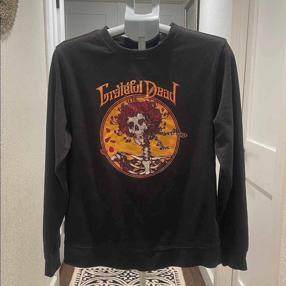 Grateful Dead Bertha Iconic Steal Your Face Skull Roses Graphic